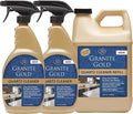 Granite Gold Quartz Cleaner Spray for Caesarstone, Cambria, Silestone and All Other Quartz Countertop Surfaces, 64 Fluid Ounces and 2 x 24 Fluid Ounces