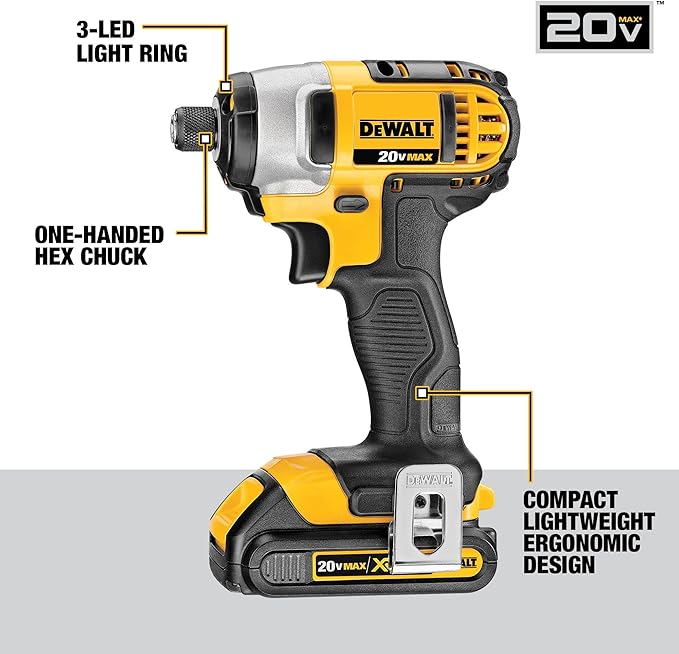 DEWALT 20V MAX Power Tools, 9 Cordless Tool Combo, Impact and Drill Driver, Oscillating Tool, Grinder,Circular and Reciprocating Saw,Right Angle Drill,Speaker,LED Light, 2 Batteries,Charger (DCK940D2)