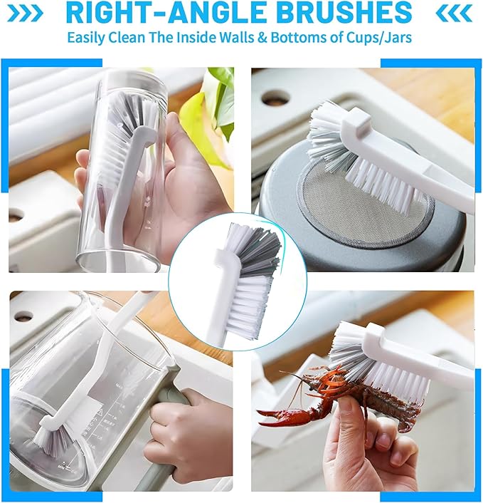 15Pcs Crevice Cleaning Brush Set, Hard Bristle Scrub Brushes Tools for Deep Cleaning Gap,Window Groove Cleaning Brush for Sliding Door Sill Tile Lines Shutter Corner Sink Teapot Bottle (1 Set)