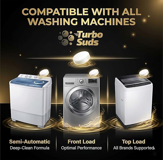 Washing Machine Cleaner Tablets XL – Heavy Duty Descaler and Deodorizer Tablets for HE Front Load and Top Load Washers – Powerful Washing Machine Cleaning Tablet – 12 XL Tablets, 1 Year Supply
