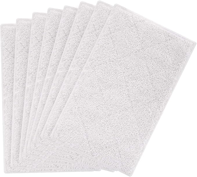 isinlive 8 Pack Cleaning Mop Pads Replacement Compatible with OApier S5 and Light n Easy Steam Mop Pads S3101 S7326 S3601 7688ANB 7688ANW 7618ANB 7618ANW Floor Steam Cleaner and S6 S15 S1 S4 S5 S12