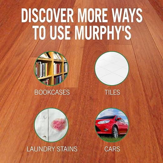 MURPHY OIL SOAP Wood Cleaner & Hardwood Floor Cleaner (128 Fluid Ounces | Case of 4), Concentrated Formula, Original, Multi-Use Natural Wood Cleaner and Furniture Polish