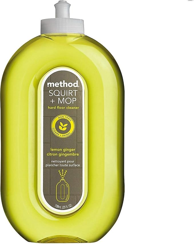 Method Squirt & Mop Hard Floor Cleaner - Lemon Ginger - 25 Fl Oz (Pack of 2)