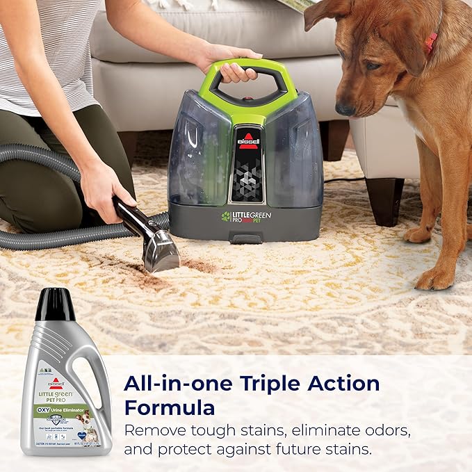 Bissell® Little Green™ PET-PRO-OXY Formula for Portable Carpet Cleaners, 60 oz, 2034F, (Pack of 2)
