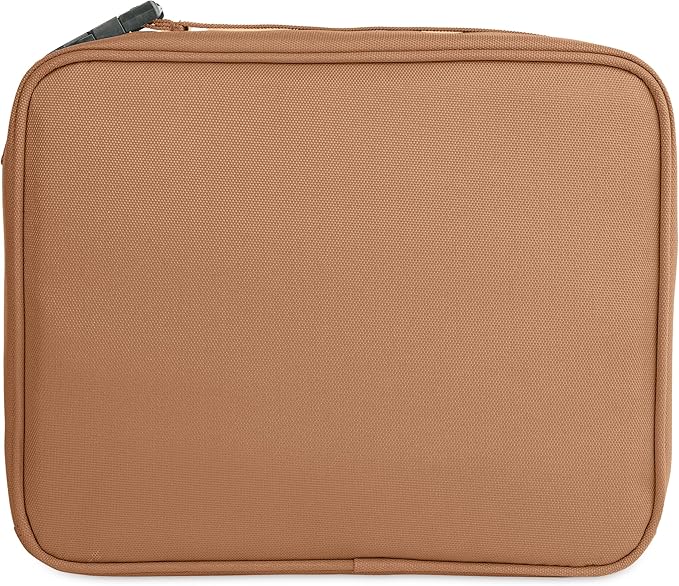PackIt(R) Freezable Classic Lunch Box, Almond, Built with EcoFreeze(R) Technology, Collapsible, Reusable, Zip Closure With Zip Front Pocket and Buckle Handle, Designed for Fresh Lunch On the Go