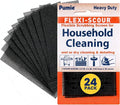 PUMIE Flexi-Scour Flexible Scrubbing Screen for Household Cleaning, 5.5" x 4", Abrasive Grit Cleaning Screen, Clean Grills, Remove Carbon, Rust and Scale, Pack of 24