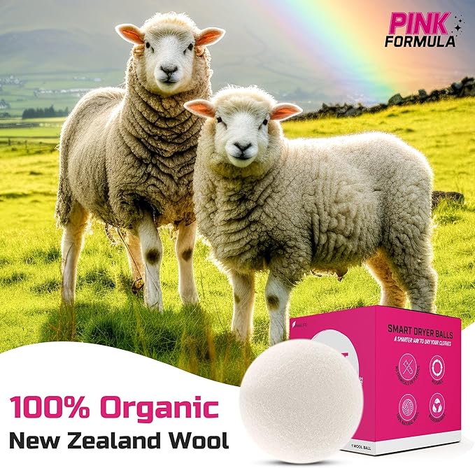 Pink Formula Smart Dryer Ball, 3-Pack