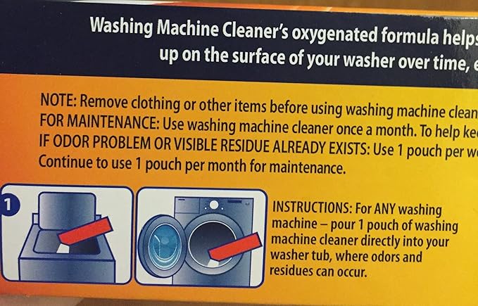 3 pouches Washing machine cleaner deep cleaning formula