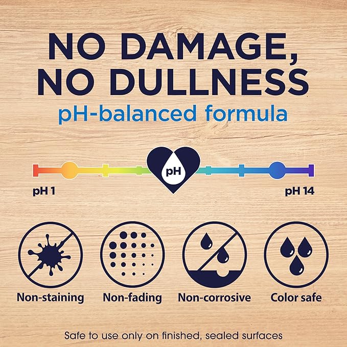 Pledge pH-Balanced Multisurface Cleaner Spray for Everyday Care,Fresh Citrus Scent,25oz,(Pack of 6)