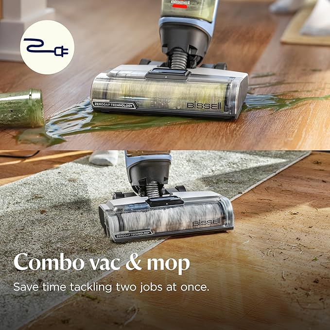 Bissell CrossWave Edge Floor Cleaner, Wet Dry Vacuum Mop with Zero-Gap Edge Technology & Powerful Suction for Tile Floors and Stain Removal, 4111A