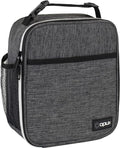opux Premium Insulated Lunch Box, Soft School Lunch Bag for Kids Boys Girls, Leakproof Small Lunch Pail Men Women Work, Reusable Compact Cooler Tote Lunchbox for Office Adult, Charcoal