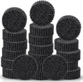 20 Pack Black Scrub Sponges Multi Functional Temperature Sensitive Non Scratch Dish Sponge for Washing Dishes Kitchen Bathroom