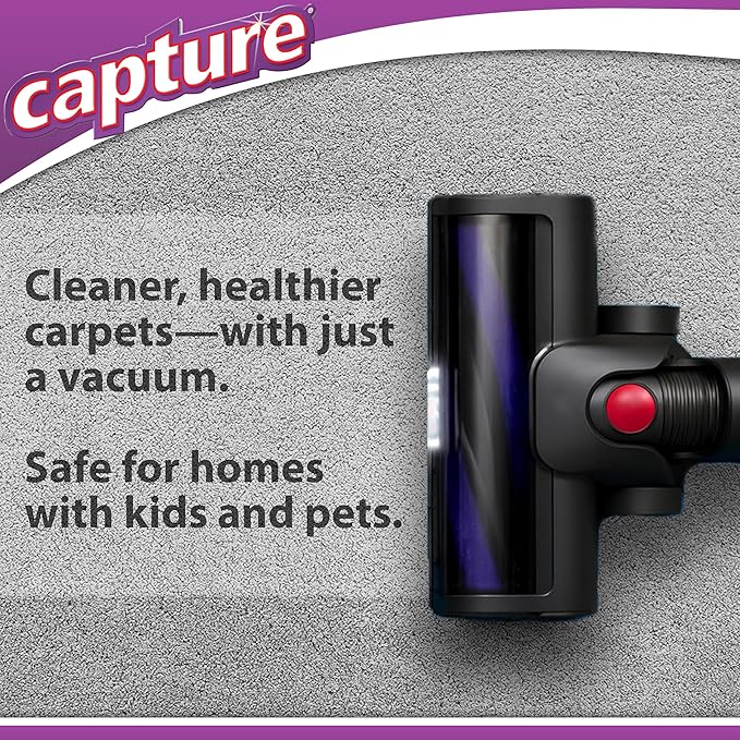 Capture Pre-Mist Soil Release for Carpet Dry Cleaner - Carpet Cleaning Pre Spray - Loosen Juice, Coffee & Wine Spill and Tough Rug Stains Eliminator - Multi-Purpose Cleaning Essentials (24oz)