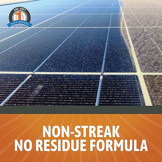 Bare Ground Winter Bare Ground Solutions One Shot 1S-SPC Solar Panel Cleaner, 1 Gallon