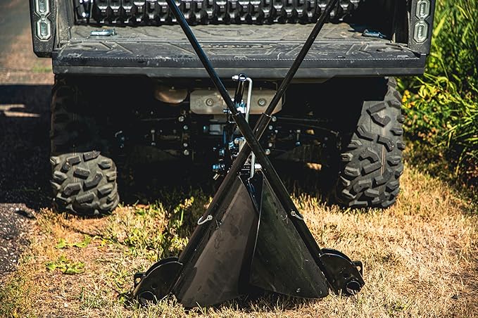 MotoAlliance Impact IMPLEMENTS® Tree Spade for ATV UTV and Garden Tractors. Plant Rows of Trees on a Small Farm or Acreage Site.