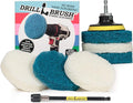 Drill Brush - Drill Attachment - Bathroom - Power Scrubber Pads - Cleaning Pads - Bath - Shower Door - Scouring Pad Kit - Bath Mat - Bathroom Sink - Shower Cleaner - Vinyl Flooring - Scrub Pads