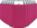 Blank Beer Can Cooler Sleeves (110-Pack) Soft Insulated Beer Can Coolies - HTV Friendly Blank Koolies in Bulk for Beer Cans & Bottles - Coolie Blanks for Vinyl Projects & Wedding Favors (Raspberry)
