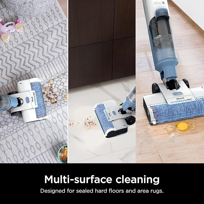 Shark HydroVac Antimicrobial Brushroll* & 2-Pack Filter Bundle, Compatible with All Hydrovac 3-in-1 Multi-Surface Cleaners for All Sealed Hard Floors and Area Rugs, Purple/White, WDB1F2