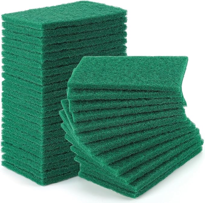 36 Pcs Heavy Duty Non-Scratch Scour Pads for Cleaning, Dish Sponge Scrubber Pads for Household and Kitchen, 5.9 x 3.9 x 0.3 in