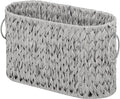 GRANNY SAYS Toilet Paper Storage, Toilet Paper Basket for Bathroom, 6 Mega Rolls Organizer Free Standing, Wicker Basket for Bathroom Storage, Grey