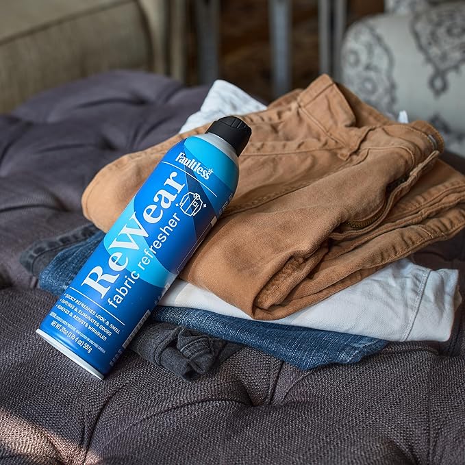 ReWear Fabric Refresher Multipack (12-Pack) - Full-Size 20 oz. Bottles for Wrinkle & Odor Removal, Quick-Drying Fabric Care
