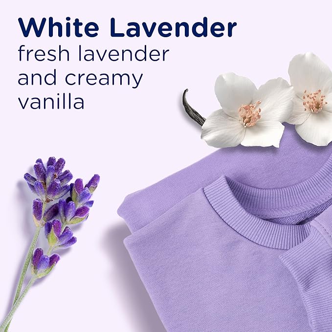 Downy Light Laundry Scent Booster Beads, White Lavender Scent, 24.0 OZ, In-wash fabric beads designed to be gentle with a light boost of scent, No Heavy Perfumes