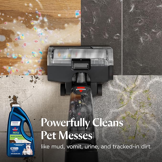 Bissell Multi-Surface Pet Formula with Febreze Freshness, 22951, 64 Fl Oz, Use on Sealed Hard Floors, and Area Rugs, Removes Tough Messes, Febreze Freshness