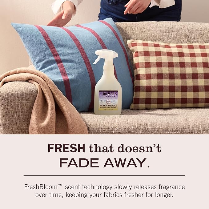 MRS. MEYER'S CLEAN DAY Fabric Freshener, Compassion Flower Scent, 20 Ounce Bottle