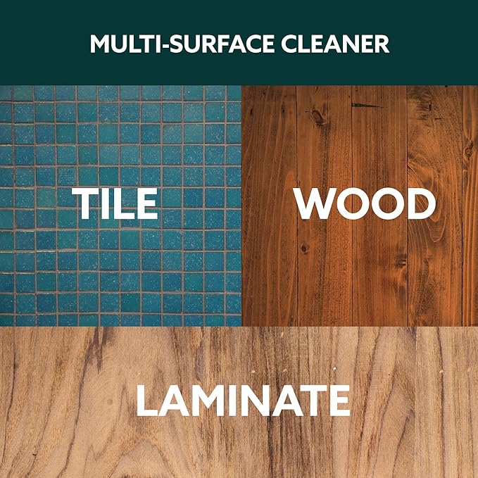 Natural Holiday Pine Scented Mop Cleaner (1 Pack) - Streak-Free Floor Cleaning Solution for Wood, Laminate & Metal Flooring - Removes Dirt, Spills, Grime & Sticky Residue 32 fl. oz total