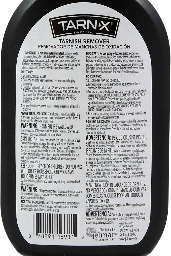 Tarn-X Tarnish Remover, 12 Ounce Bottle (Packaging May Vary) (Pack of 2)