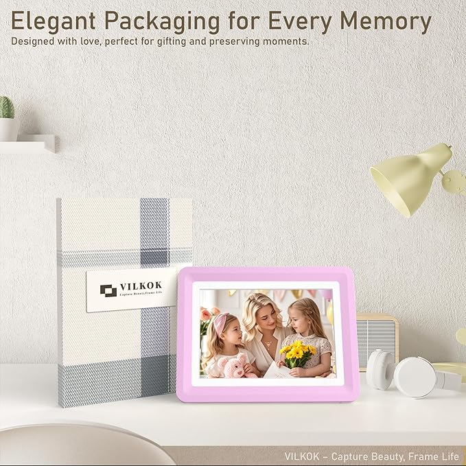 5x7 Picture Frame, Clear Acrylic Photo Frame with White Mat for 4x6 Photos, One-Piece Shatterproof Tool-Free Design, UV-Resistant Waterproof Tabletop Frame for Home Office Decor with 10-Year Warranty
