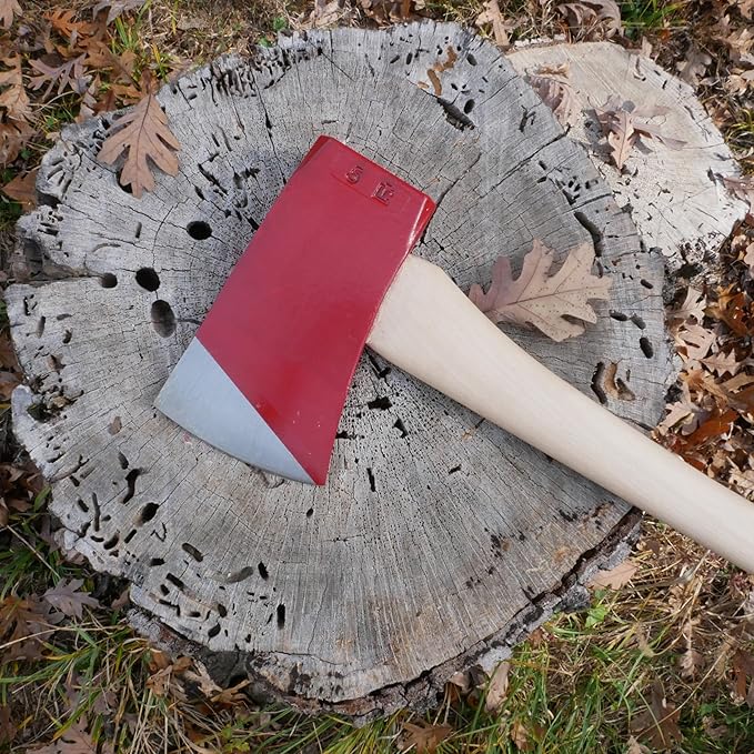 COUNCIL TOOL Fallers Single Bit Axe - 5 lb Loggers Axe with 28" Straight Wooden Handle & Forged Steel Head - 50DR28S