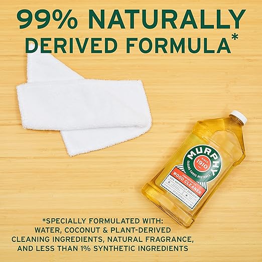 Murphy Oil Soap Concentrated Formula, Wood Cleaner, No-Rinse Floor Cleaner, Citronella Oil Scent, 32 fl oz Bottle (3 Pack)