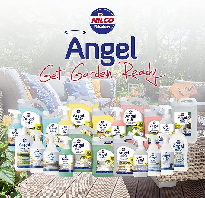 Nilco Angel Glass, Self Cleaning Treatment with Power Spray Gun, 70 Fl Oz