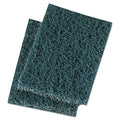 PAD 188 Ebytra Heavy Duty Scouring Pad, 5" Length by 3-1/2" Width, Blue/Gray (Case of 20)