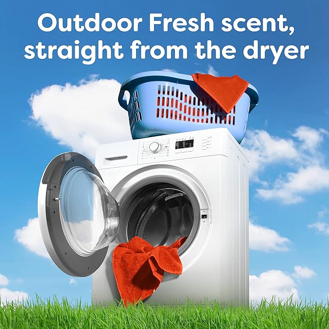 Bounce Fabric Softener Dryer Sheets, Outdoor Fresh Scent, 120 Count