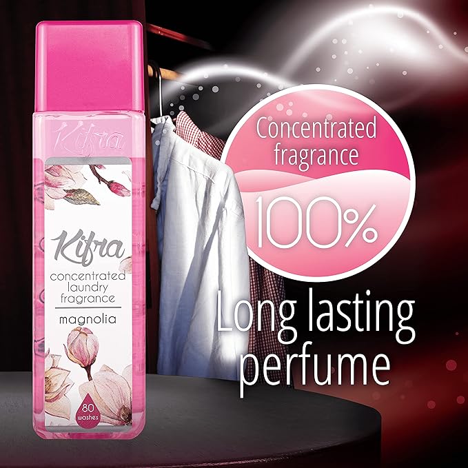 KIFRA MAGNOLIA Concentrated Laundry Fragrance 6.76 Fl Oz 200ml 80 Washing Cycles