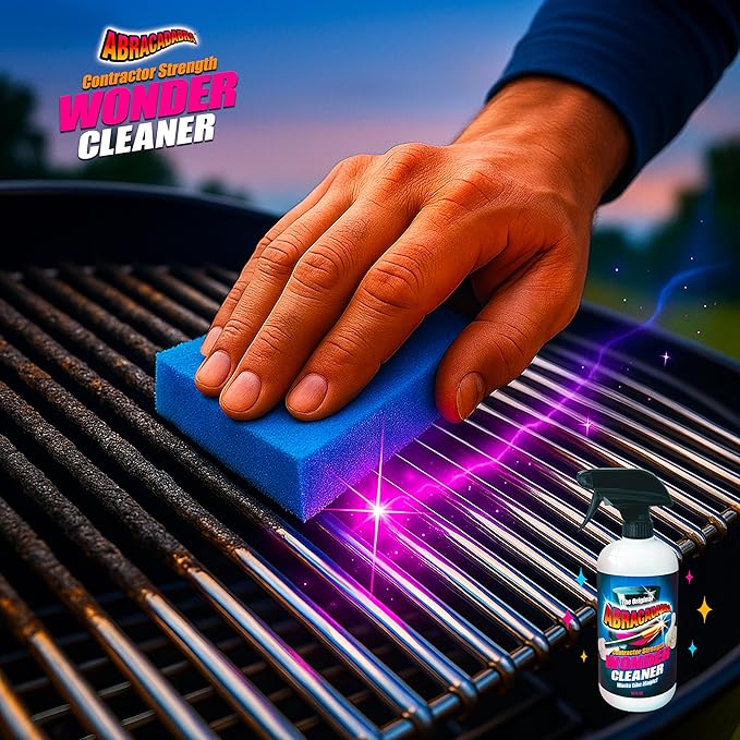 Abracadabra® Contractor Strength Wonder Cleaner - As Seen on TV - 16 fl oz - Gunk & Build up Remover - Removes Tar, Adhesives, Gum, Stickers, Sap, Oils & More on Most Surfaces - Better Stronger Faster