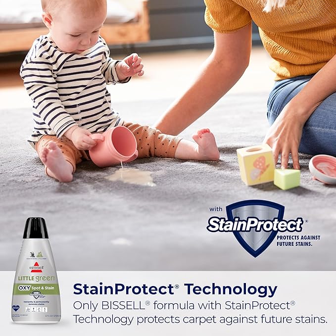 Bissell Little Green Spot & Stain Formula for Portable Carpet Cleaners, 2038G