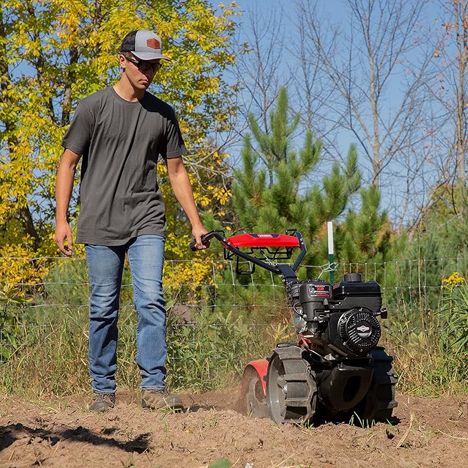 Toro Dual Direction Rear Tine Tiller, 127cc Briggs & Stratton 4-Cycle Engine, Airless Tires, Instant Reverse, Heavy Duty Stamped Steel Tines, Simple Shifting, Model: 58603