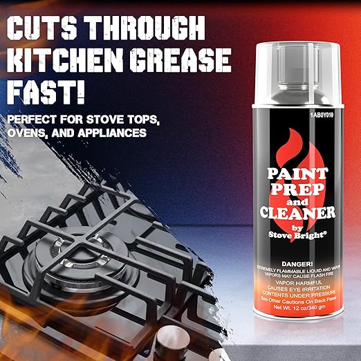 Grease and Wax Remover Spray for Stoves and Auto Body | Multi-Surface Cleaner for Kitchen Appliances and Cars | Panel Prep Solvent for Paint and Ceramic Coating | Detailing Prep Solution