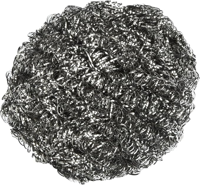 Winco Stainless Steel Scrubbing Sponge, 105g