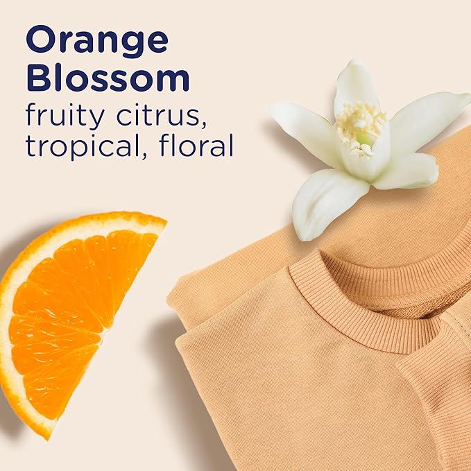 Downy Light Laundry Scent Booster Beads, Orange Blossom Scent, 24.0 OZ, In-wash fabric beads designed to be gentle with a light boost of scent, No Heavy Perfumes