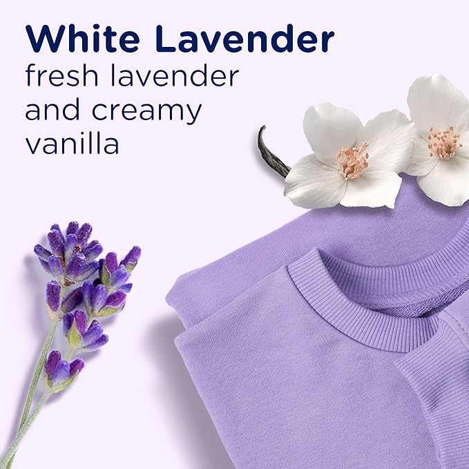 Downy Light Laundry Scent Booster Beads, White Lavender Scent, 12.2 OZ, In-wash fabric beads designed to be gentle with a light boost of scent, No Heavy Perfumes