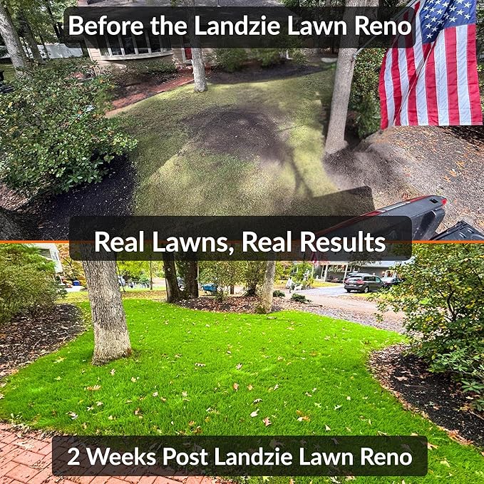 LANDZIE - The Original Lawn Leveling Rake – 48" Steel Handle Yard Leveler, Lawn Level Tool for Creating a Flat Surface - Works for Soil, Dirt, Topdressing, and Ground