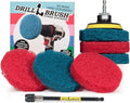Drill Brush - Drill Attachment - Kitchen - Bathroom - Power Scrubber Pads - Stove - Cleaning Pads - Cooktop - Oven Rack - Kitchen Sink - Bath Mat - Bathroom Sink - Shower Cleaner - Vinyl Flooring