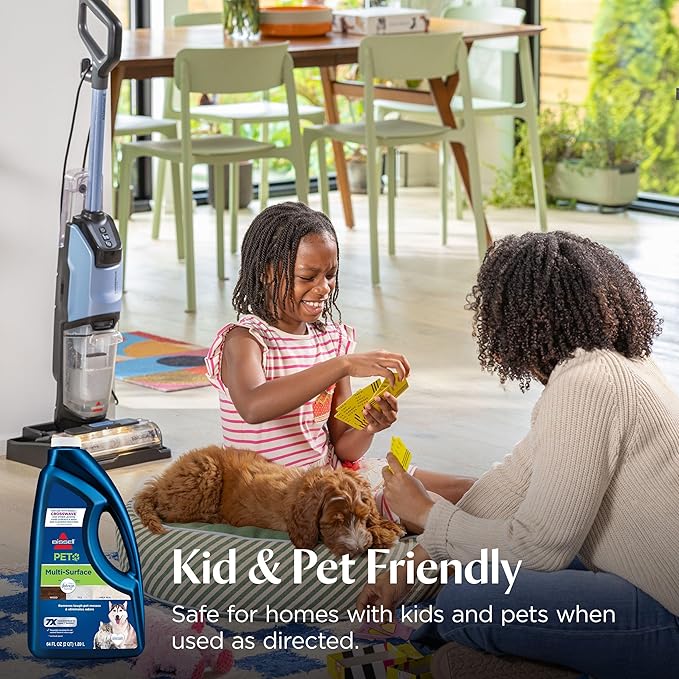 Bissell Multi-Surface Pet Formula with Febreze Freshness, 22951, 64 Fl Oz, Use on Sealed Hard Floors, and Area Rugs, Removes Tough Messes, Febreze Freshness