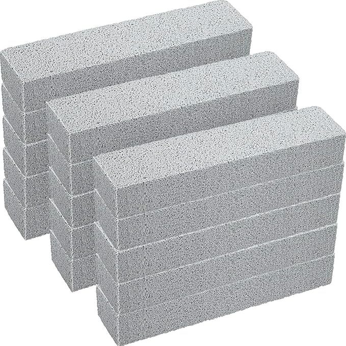 20 Pieces Pumice Stone for Toilet Bowl Cleaning, Pumice Scouring Pad, Stick Cleaner for Removing Toilet Bowl Ring, Bath, Household, Kitchen, Pool