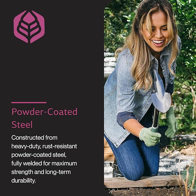 Yard Butler Terra Garden Hand Tools - Weeding Hand Tiller Tool for Efficient Gardening - Weed Remover Tool for Lawn & Garden Care - Durable Gardening Accessory, Planter