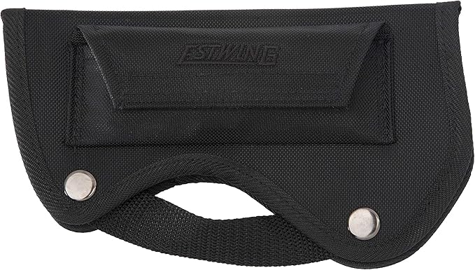 ESTWING Hunter's Axe - 14.25" USA Made Forged Steel Hatchet with Gut Hook & Shock Reduction Grip - EBHA